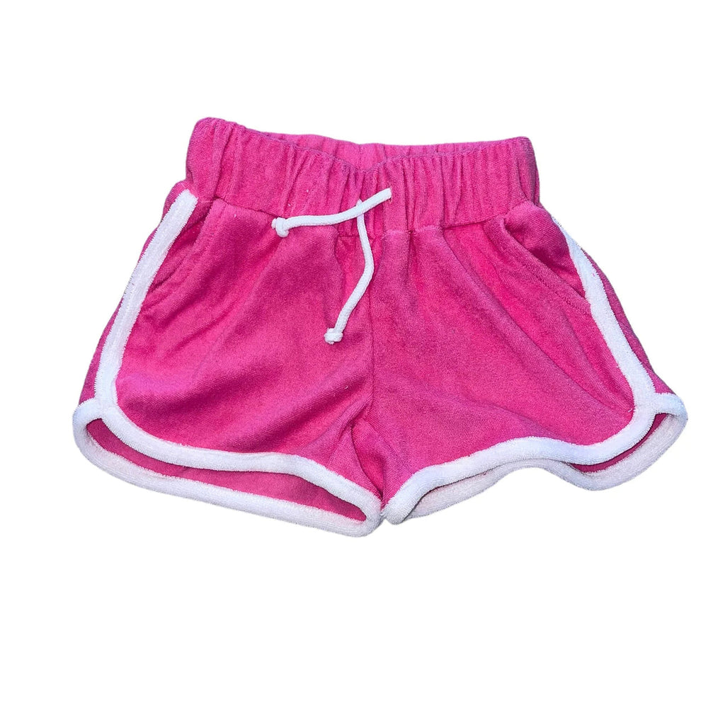 HONESTY Terry Shorts Pink/White