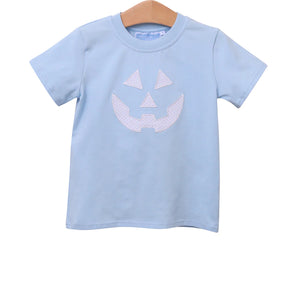 Trotter Street Blue Jack O'Lantern Top