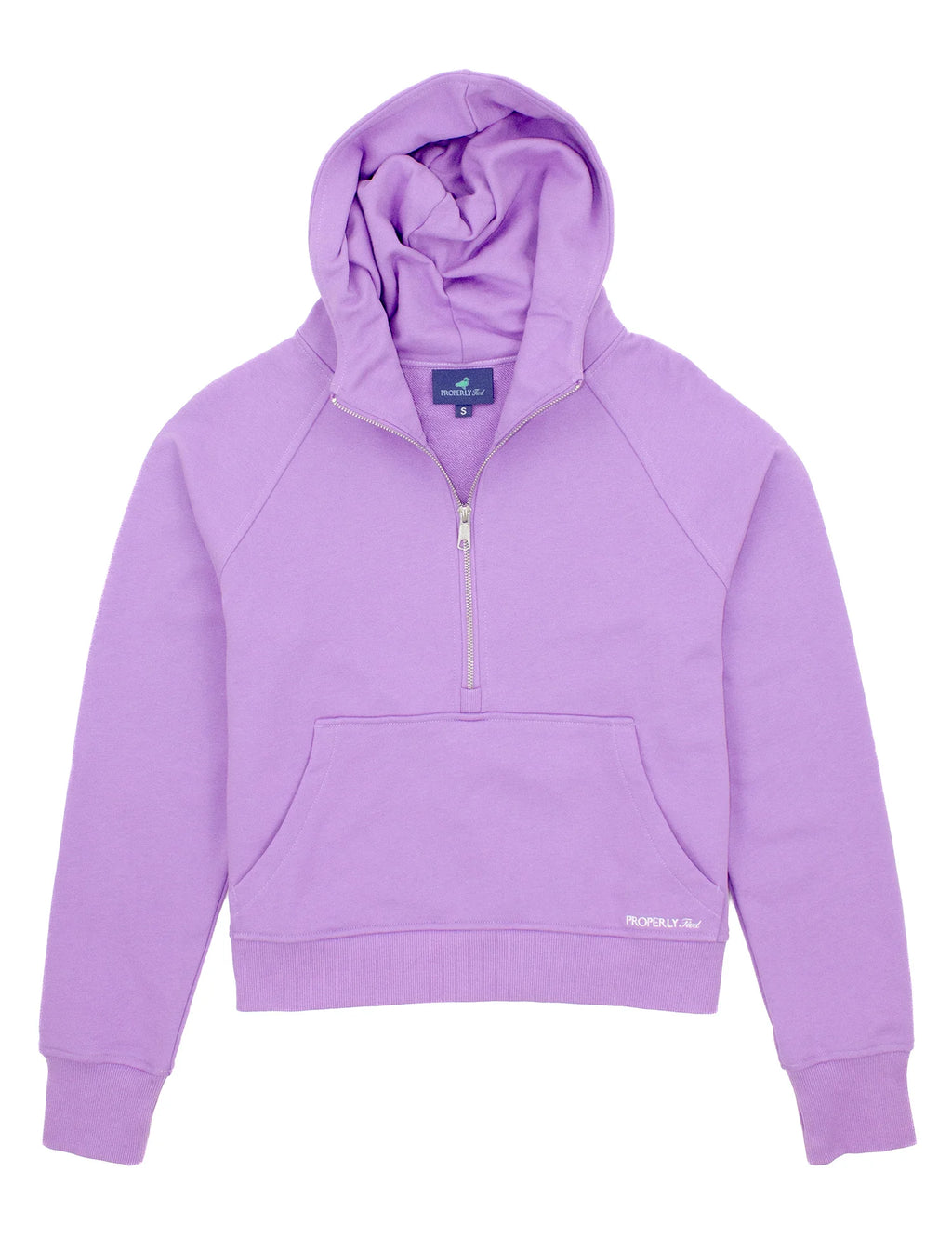 Adult Apres Ski Crop Hoodie Lavender