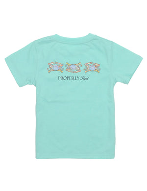 Boys Triple Crab SS Seafoam