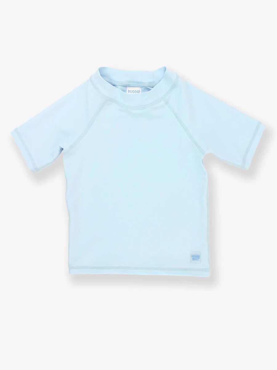 Sky Blue Short Sleeve Rash Guard