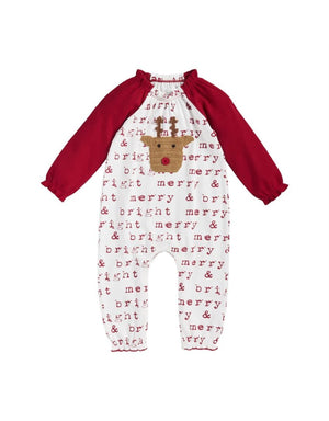 Mud Pie Girl Reindeer Crochet 1pc