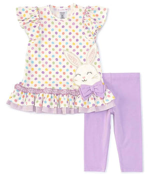 Bunny Applique Top & Capri Leggings Set