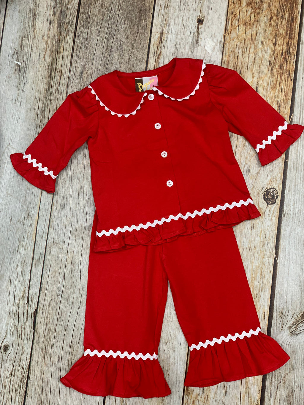 Banana Split Red Mono Girls 2pc Set