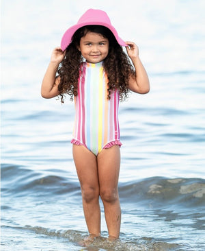 Rainbow Dream Stripe Flutter One Piece