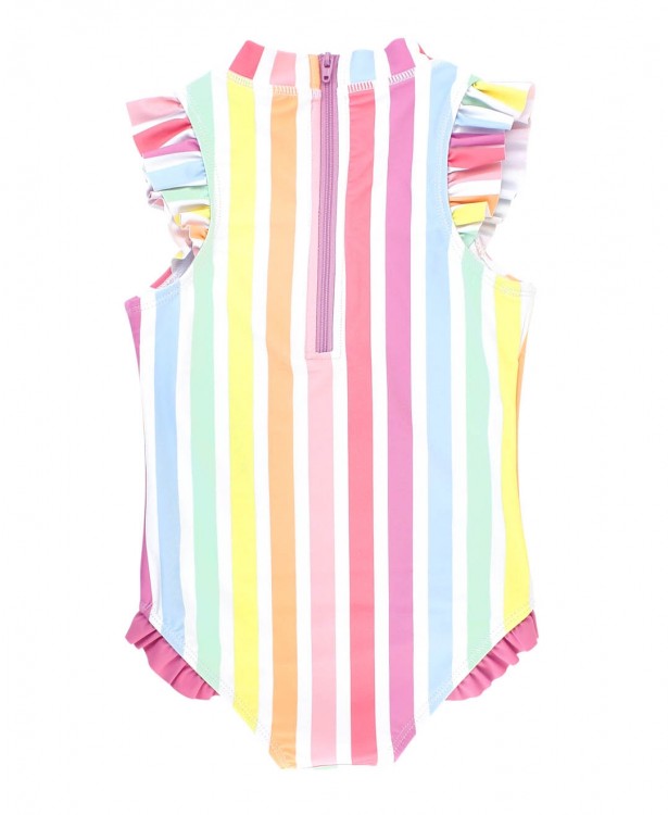 Rainbow Dream Stripe Flutter One Piece